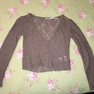 Kimchi Blue Purple lace shirt